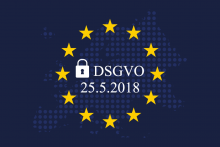 Symbolbild der DSGVO mit dem Datum 25.5.2018